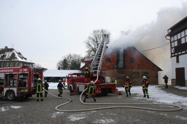 Brandeinsatz Hilbrechtshausen