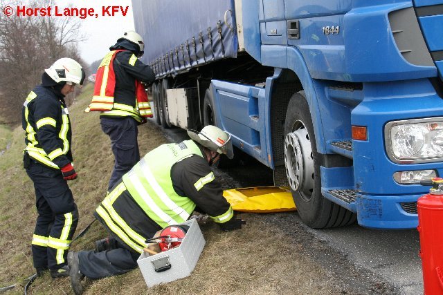 LKW Uunfall BAB7 vom 20.03.2013