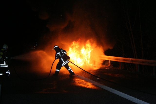 PKW Brandeinsatz vom 02.01.2013